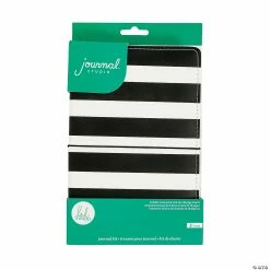 Promo ✨ American Crafts™ Black & White Stripe Journal Kit - 3 Pc. 🎁