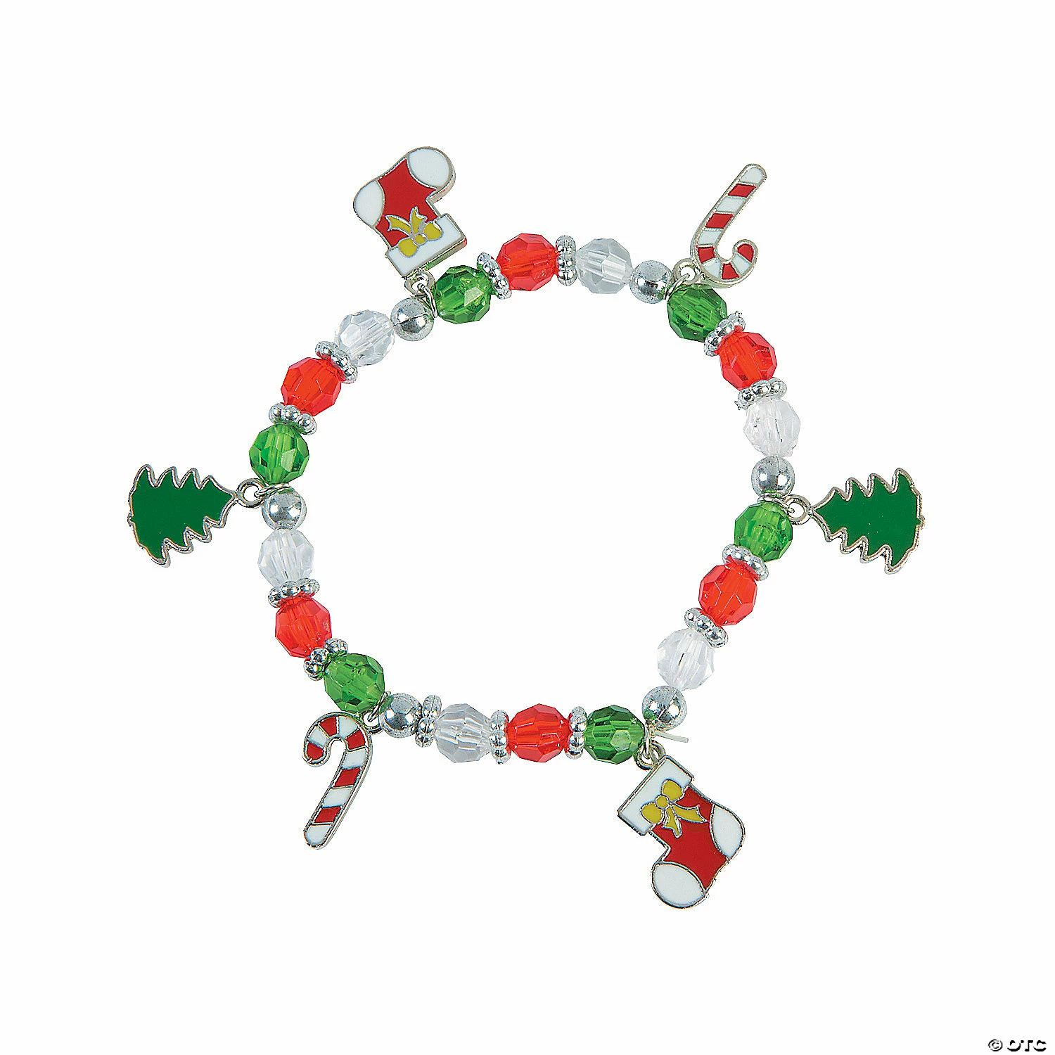 Coupon 😀 Christmas Beaded Charm Bracelet Craft Kit - Makes 12 🌟