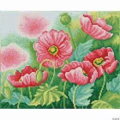 Cheap 🤩 Diamond Dotz Diamond Embroidery Facet Art Kit 11.81"X14.76"-Watercolour Poppies ⭐
