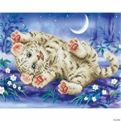 Coupon 👍 Diamond Dotz Diamond Embroidery Facet Art Kit 11"X14"-Baby Tiger Roly Poly with Frame ⌛