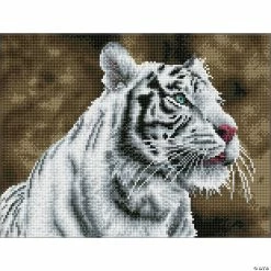 Best reviews of 👍 Diamond Dotz Diamond Embroidery Facet Art Kit 12.2"X16.14"-Tiger Blanc ⭐