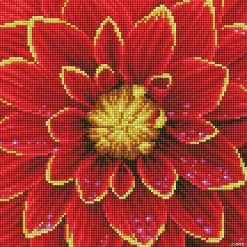 Deals ❤️ Diamond Dotz Diamond Embroidery Facet Art Kit 12"X12"-Dahlia with Frame 🛒
