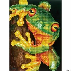 Promo 🤩 Diamond Dotz Diamond Embroidery Facet Art Kit 16.5"X12.6"-Green Tree Frog 🥰