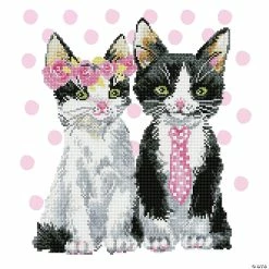 New ❤️ Diamond Dotz Diamond Embroidery Facet Art Kit 16.5"X18.5"-Mr. & Mrs. Pink ⭐