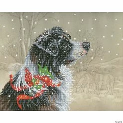 Wholesale 🛒 Diamond Dotz Diamond Embroidery Facet Art Kit 19"X16"-Christmas Collie 🔔