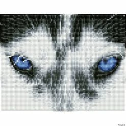 Coupon 😀 Diamond Dotz Diamond Embroidery Facet Art Kit 8"X10.24"-Mystic Husky with Frame 🛒