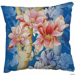 Best Pirce โ๏ธ Diamond Dotz Diamond Embroidery Pillow Facet Art Kit-Magnolia On Blue 1 (17.5"X17.5") โญ