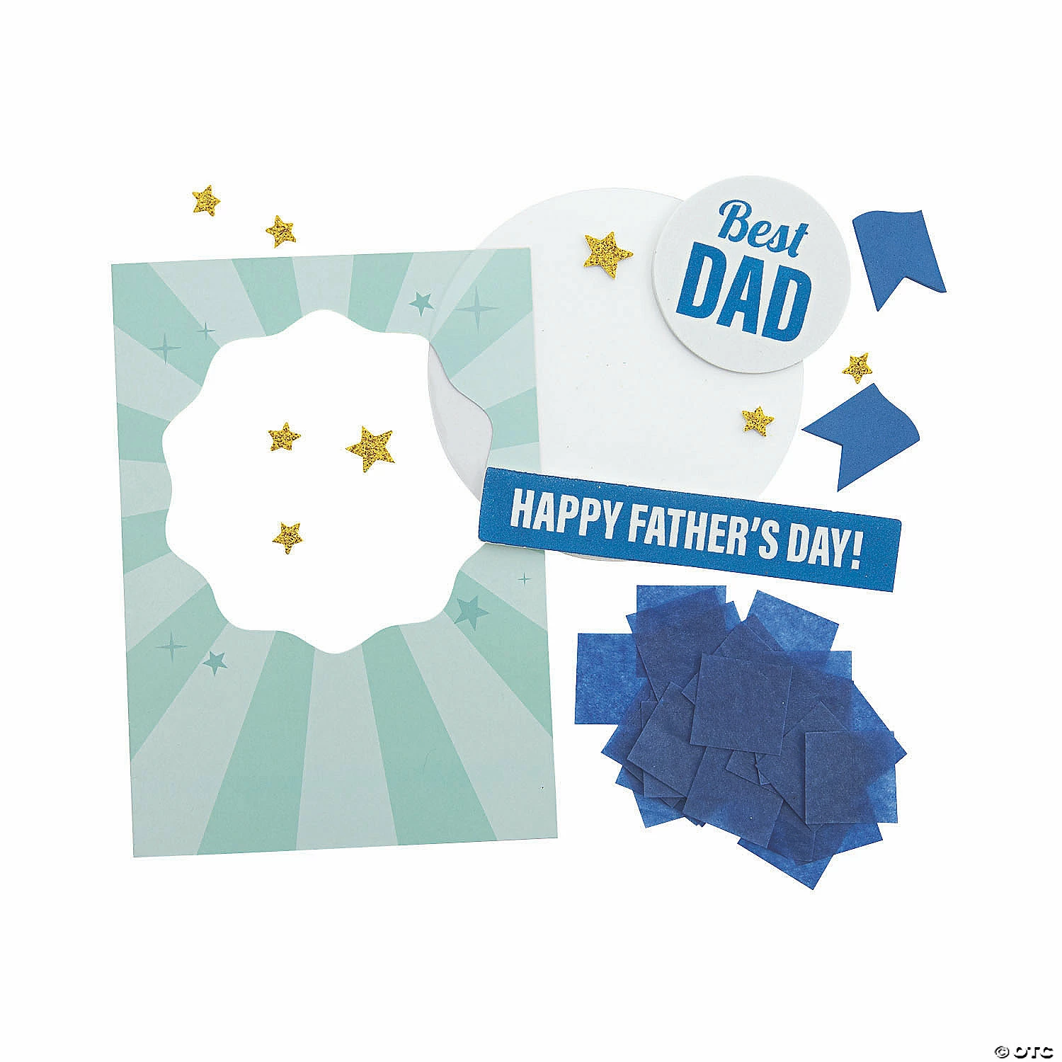 Discount π Fatherβs Day Tissue Paper Card Craft Kit - Makes 12 π - Image 2