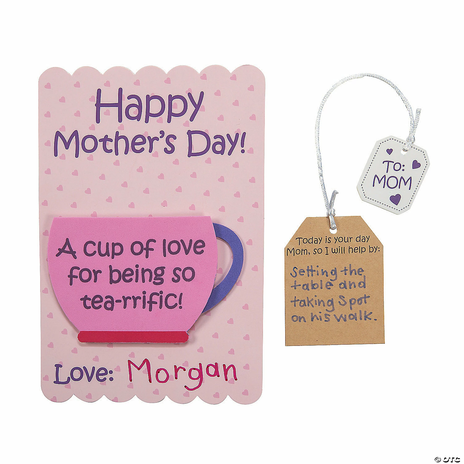 New ✨ Mother’s Day Tea Cup of Love Card Craft Kit - Makes 12 ✔️ - Image 4