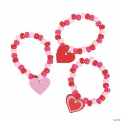 Best reviews of ✔️ Valentine Charm Beaded Bracelet Craft Kit - Makes 12 💯