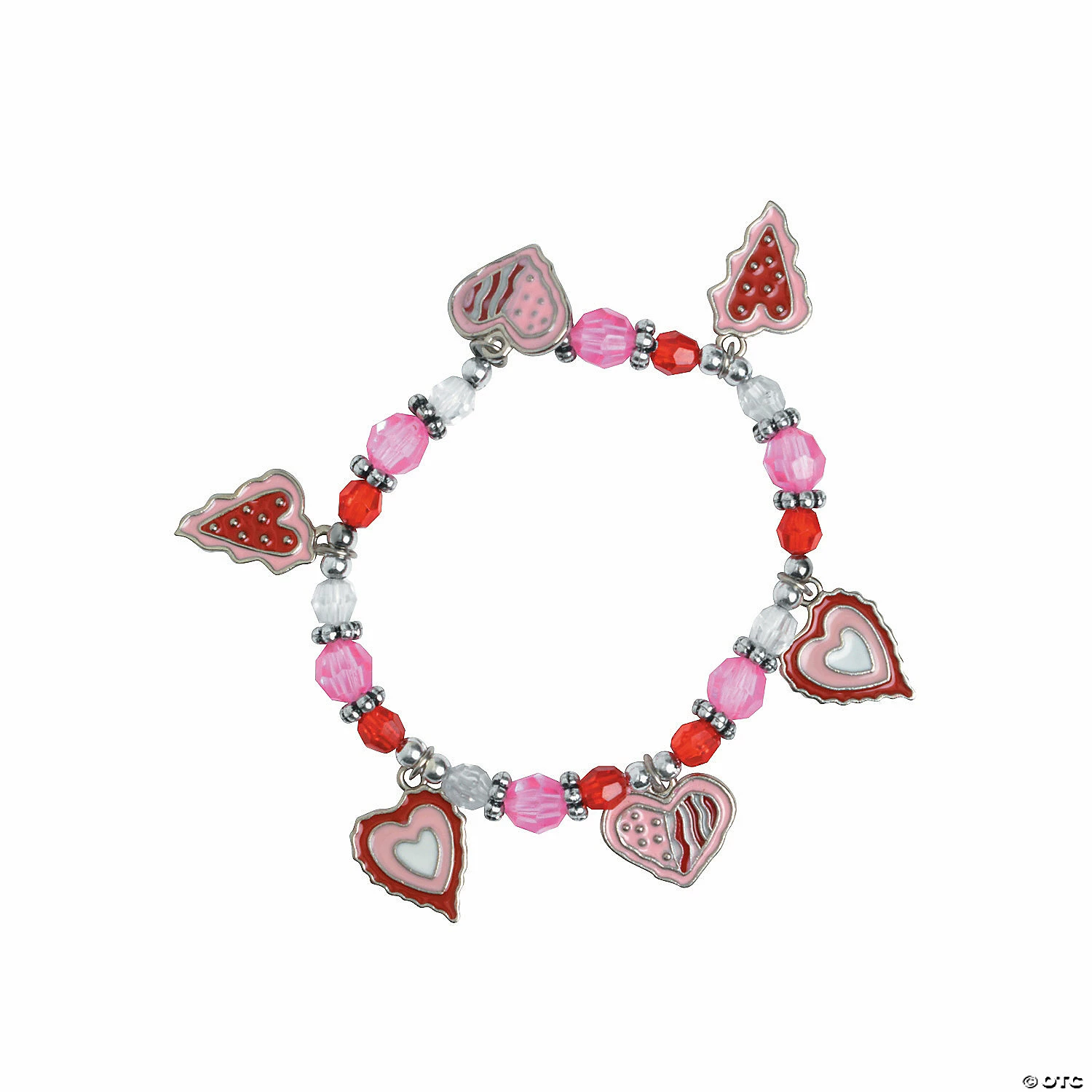 Outlet β€οΈ Valentine Heart Charm Bracelet Craft Kit - Makes 12 π₯°